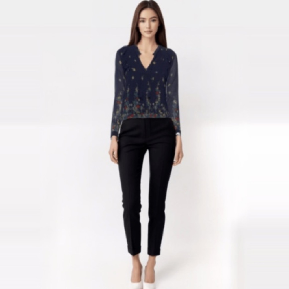 Sea New York Navy with Floral Long Sleeve - Picture 2 of 6